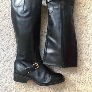 Lauren by Ralph Lauren Blk Leather Boot 7B